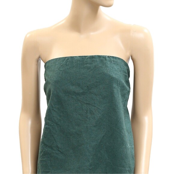 Free People Free-est Gotta Have It Cotton-Linen Tube Top Sea Green XL New 281612 - Picture 6 of 9